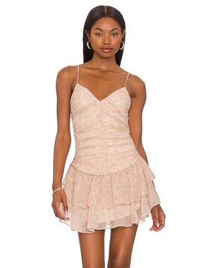 MAJORELLE Ilaria Mini Dress in Multicolor Fairy size large